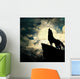 Wolf Silhouette Howling to