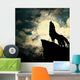 Wolf Silhouette Howling to