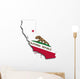 Map of California Wall Decal
