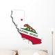 Map of California Wall Decal