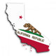 Map of California Wall Decal