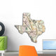 Map Texas Wall Mural