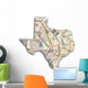Map Texas Wall Mural