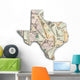 Map Texas Wall Mural