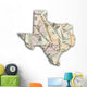 Map Texas Wall Mural