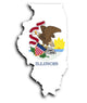 Map of Illinois Wall Decal