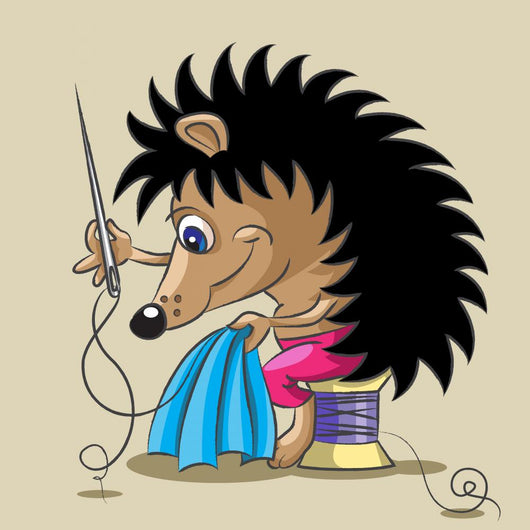 The hedgehog is a tailor Wall Decal