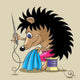 The hedgehog is a tailor Wall Decal