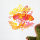 Biene beim Sammeln Wall Decal