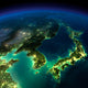 Night Earth Piece Asia