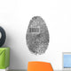 Finger Print Barcode Wall Decal
