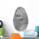 Finger Print Barcode Wall Decal