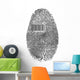 Finger Print Barcode Wall Decal