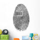 Finger Print Barcode Wall Decal