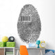 Finger Print Barcode Wall Decal