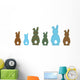 Rabbits Wall Mural
