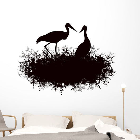 Stork Nest Wall Decal