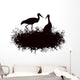Stork Nest Wall Decal