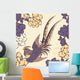 vector illustration of a bird in a garden Wall Mural