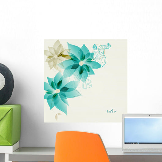 Retro Floral Vector