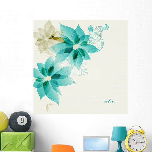 Retro Floral Vector