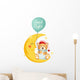 Good Night Teddy Bear Wall Mural