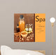 Beautiful Spa Setting on Wooden Table Wall Mural