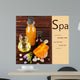 Beautiful Spa Setting on Bamboo Mat Wall Mural