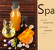 Beautiful Spa Setting on Bamboo Mat Wall Mural