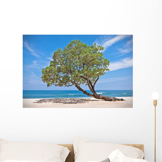 Lonely Tree Beach Wall Mural