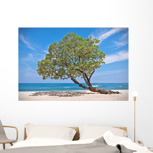 Lonely Tree Beach Wall Mural
