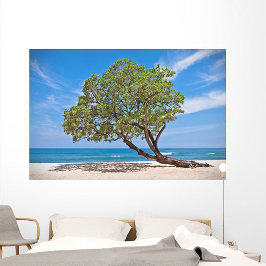 Lonely Tree Beach Wall Mural