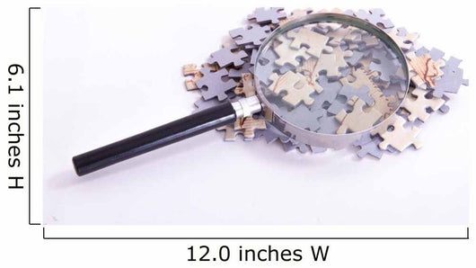 Magnifying Glass Puzzle Pieces