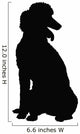 Poodle Silhouette Wall Decal