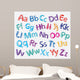 Cartoon Colorful Alphabet Wall Decal Sticker Set
