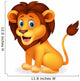 Cute lion cartoon Wall Decal