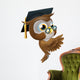 Wise Owl Pointing Sign Wall Decal