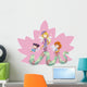 Girls with a worm Wall Decal