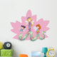 Girls with a worm Wall Decal