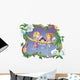 fairy girls playing Wall Decal