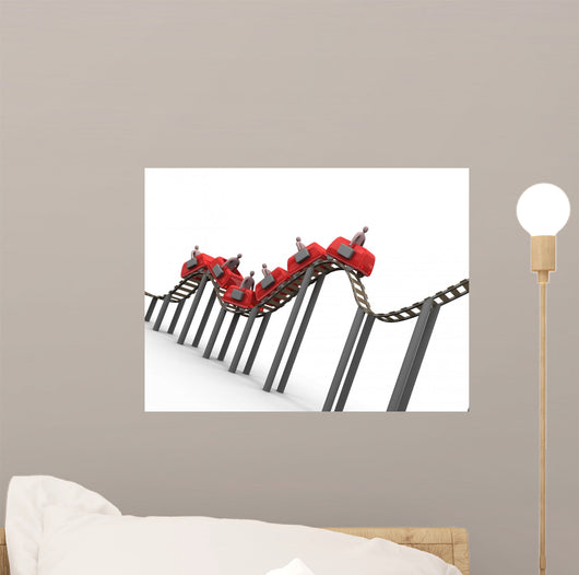 business rollercoaster Wall Decal