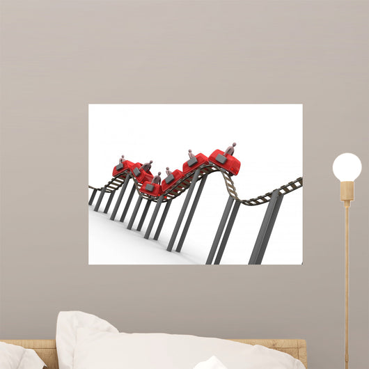 business rollercoaster Wall Decal