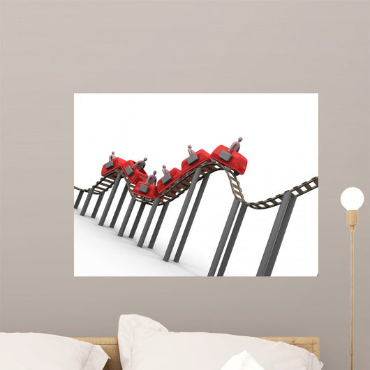 business rollercoaster Wall Decal