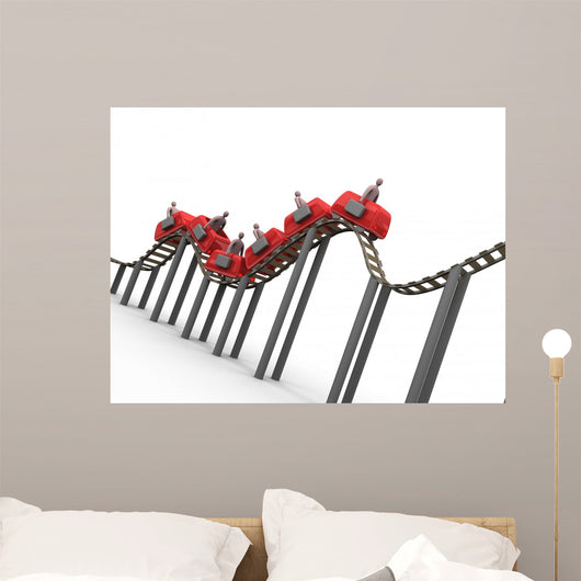 business rollercoaster Wall Decal