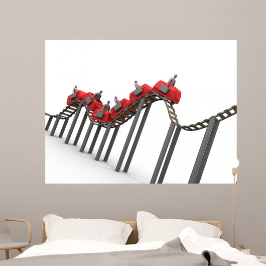 business rollercoaster Wall Decal