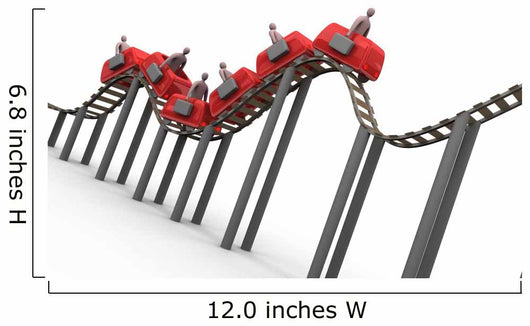business rollercoaster Wall Decal