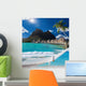 Palms Hammock and Ocean Bora-Bora Polynesia Wall Mural