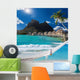 Palms Hammock and Ocean Bora-Bora Polynesia Wall Mural