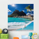Palms Hammock and Ocean Bora-Bora Polynesia Wall Mural
