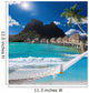 Palms Hammock and Ocean Bora-Bora Polynesia Wall Mural